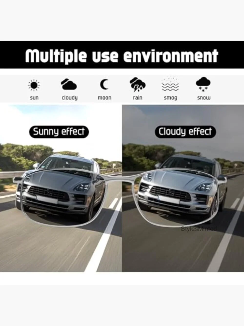 Photochromic Classic Polarized Sunglasses for Driving